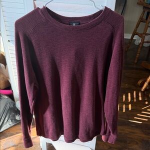 Banana Republic Rich Maroon Crewneck Sweater